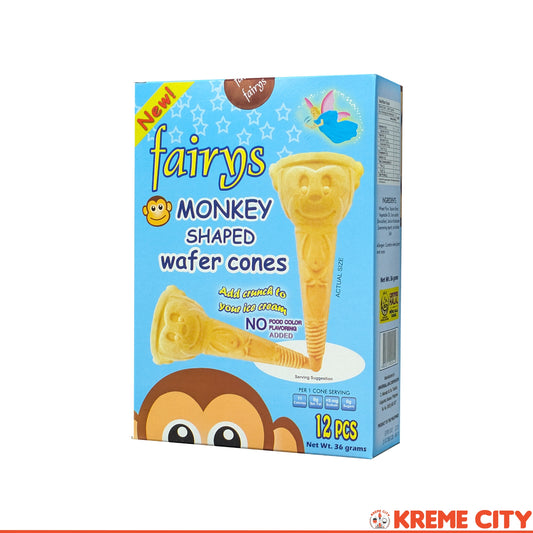 Fairys Monkey Wafer Cones 12pcs