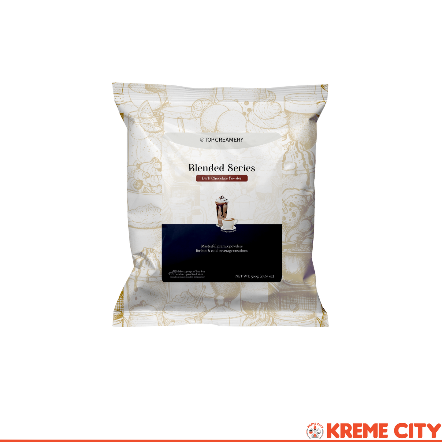 TOP Creamery Blended Series Dark Chocolate Powder 500g