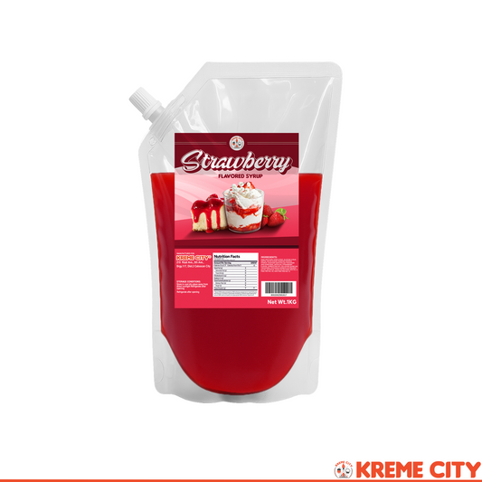 Kreme City Strawberry Flavored Syrup 1kg