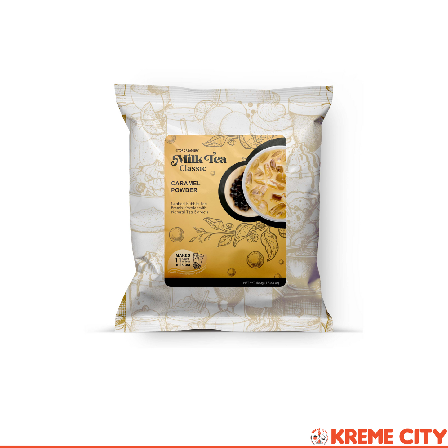 TOP Creamery Milk Tea Classic Caramel Powder 500g