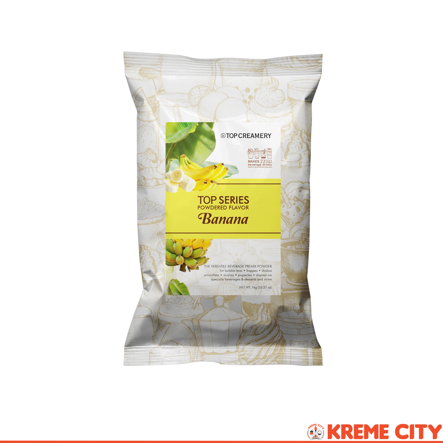 TOP Creamery Top Series Banana Powdered Flavor 1kg