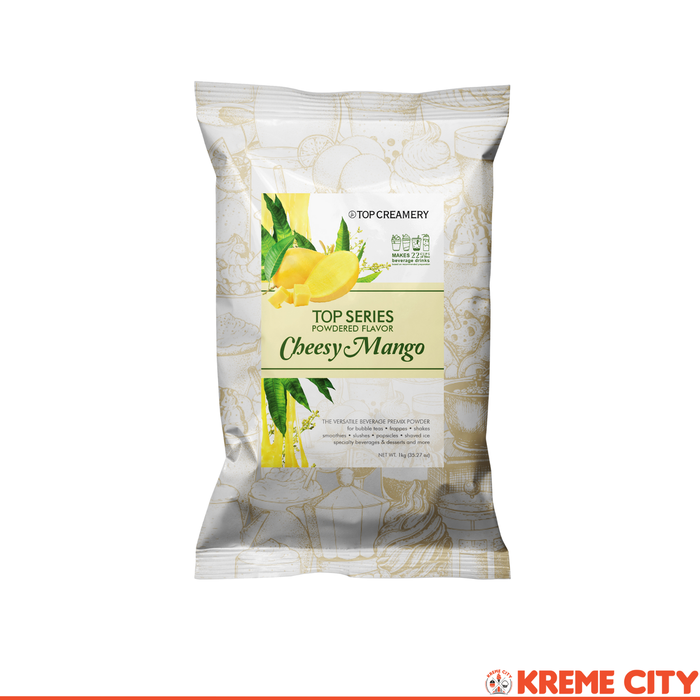 TOP Creamery Top Series Cheesy Mango Powdered Flavor 1kg