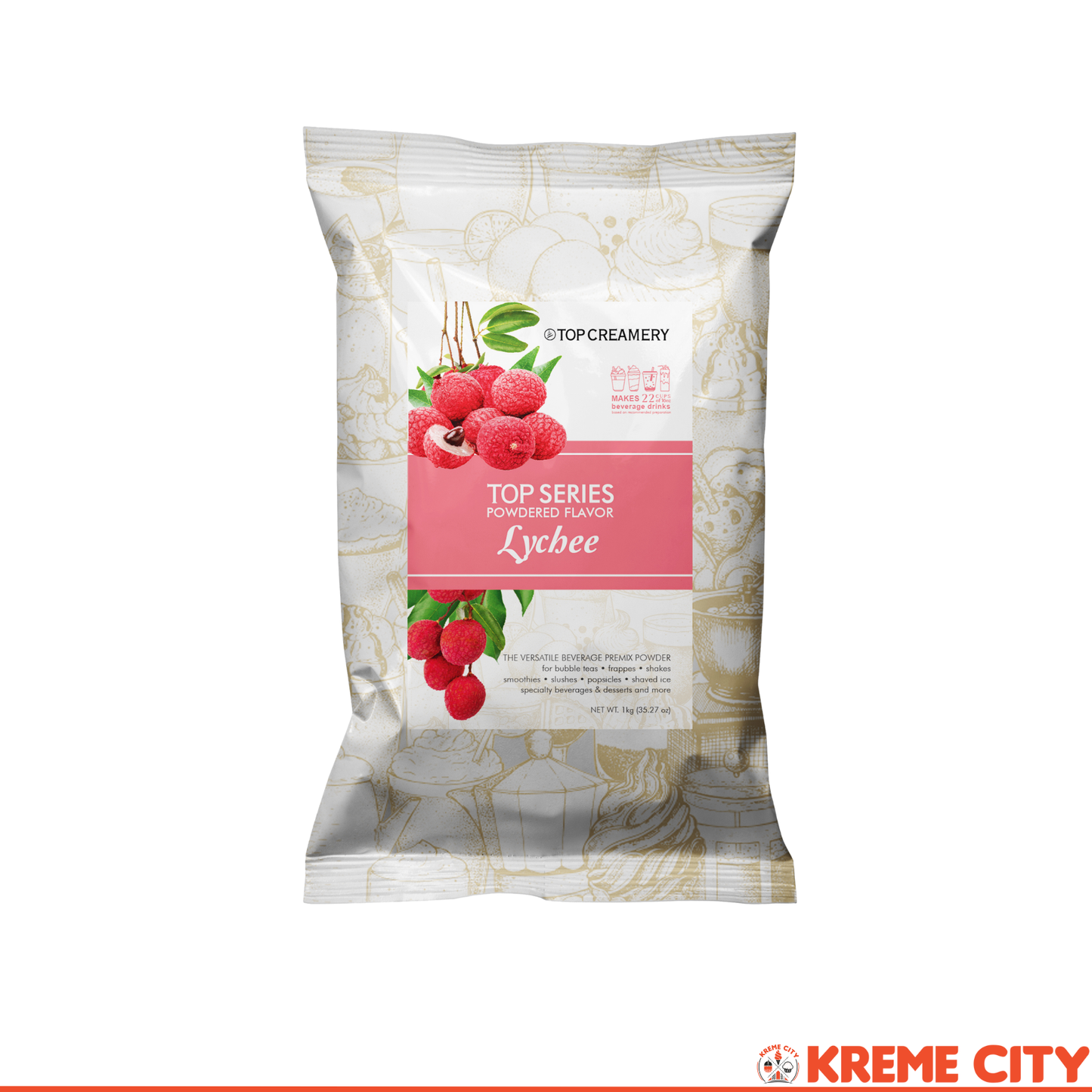 TOP Creamery Top Series Lychee Powdered Flavor 1kg