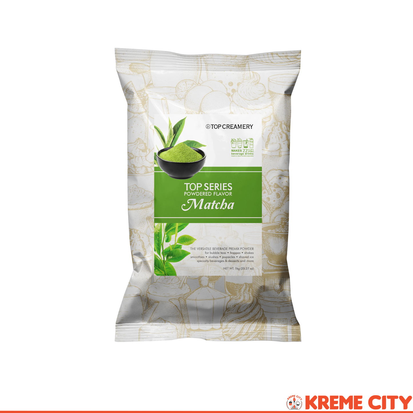 TOP Creamery Top Series Matcha Powdered Flavor 1kg