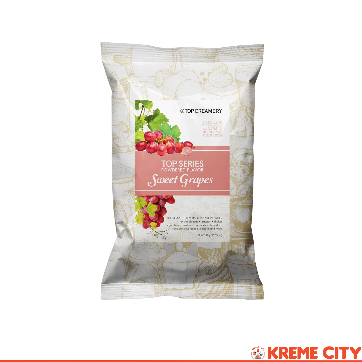 TOP Creamery Top Series Sweet Grapes Powdered Flavor 1kg