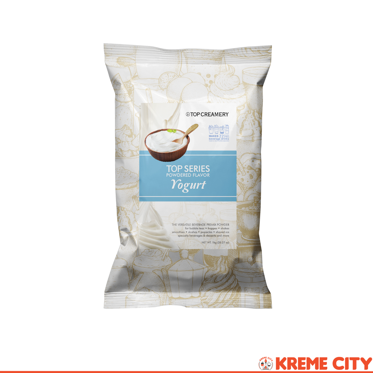 TOP Creamery Top Series Yogurt Powdered Flavor 1kg
