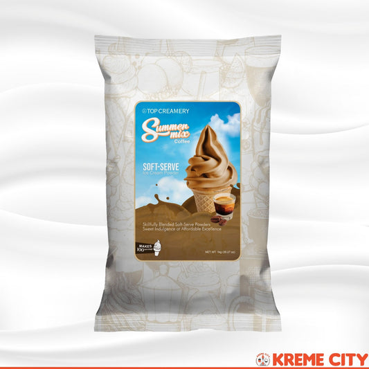 TOP Creamery Summer Mix Coffee Soft Serve Ice Cream Powder Premix 1kg