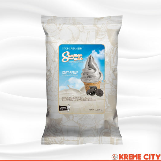 TOP Creamery Summer Mix Cookies and Cream Soft Serve Ice Cream Powder Premix 1kg