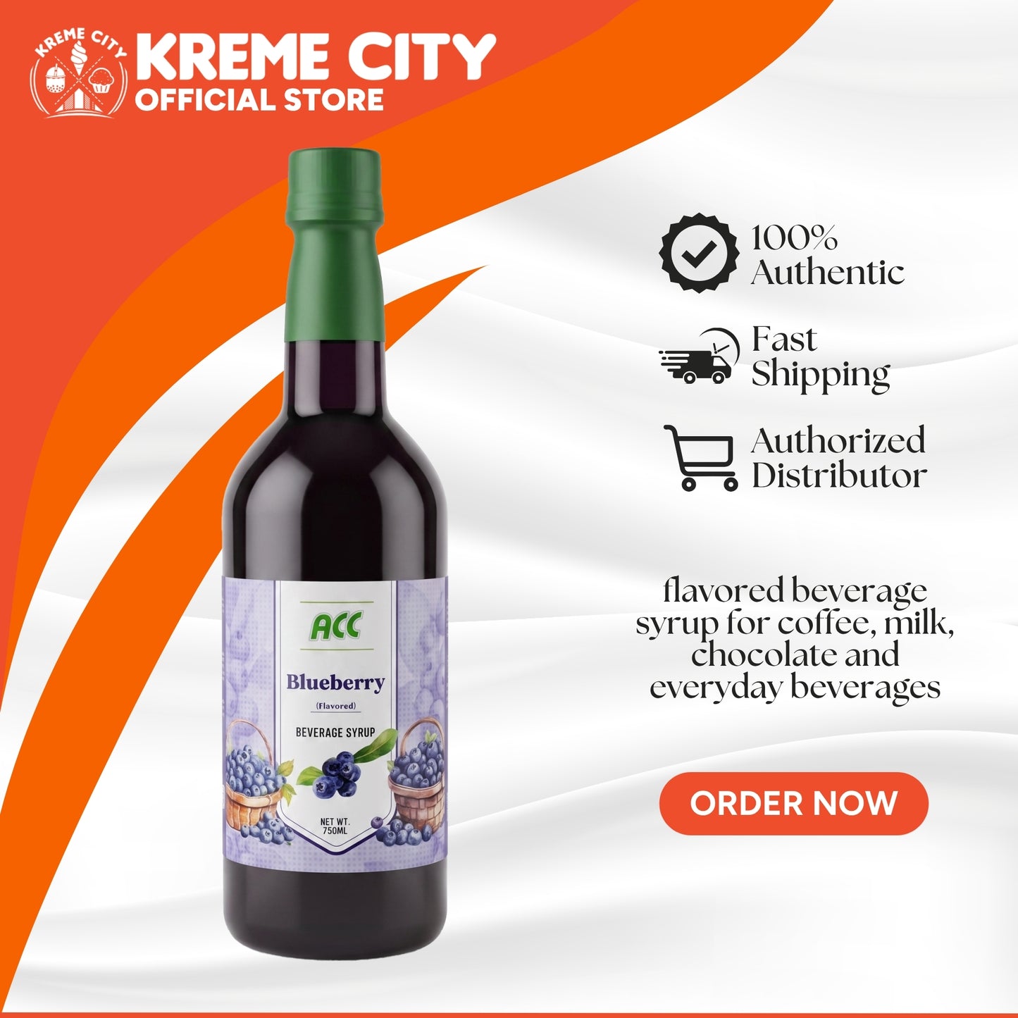 Achievers ACC Blueberry Beverage Syrup 750ml