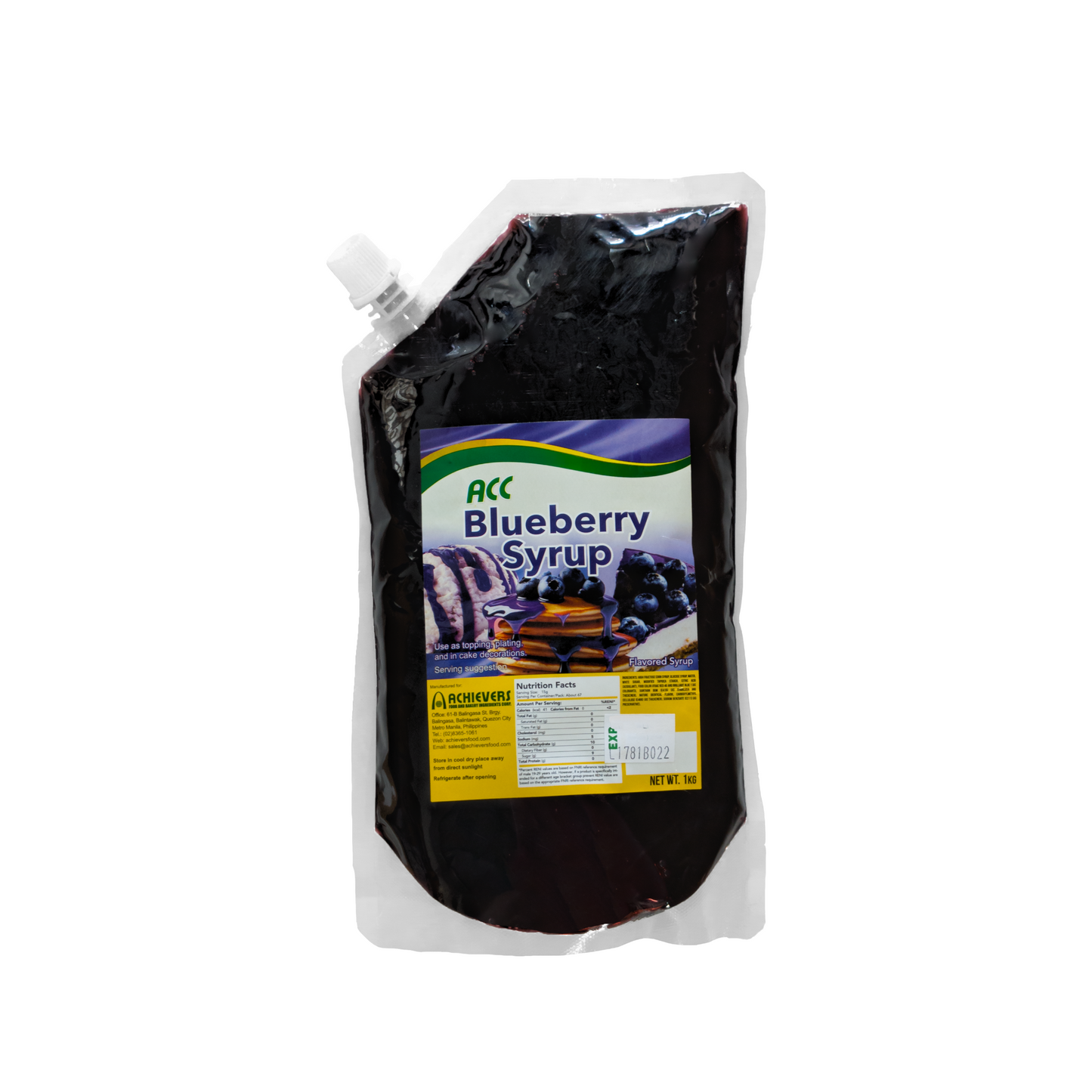 ACC Blueberry Syrup 1kg