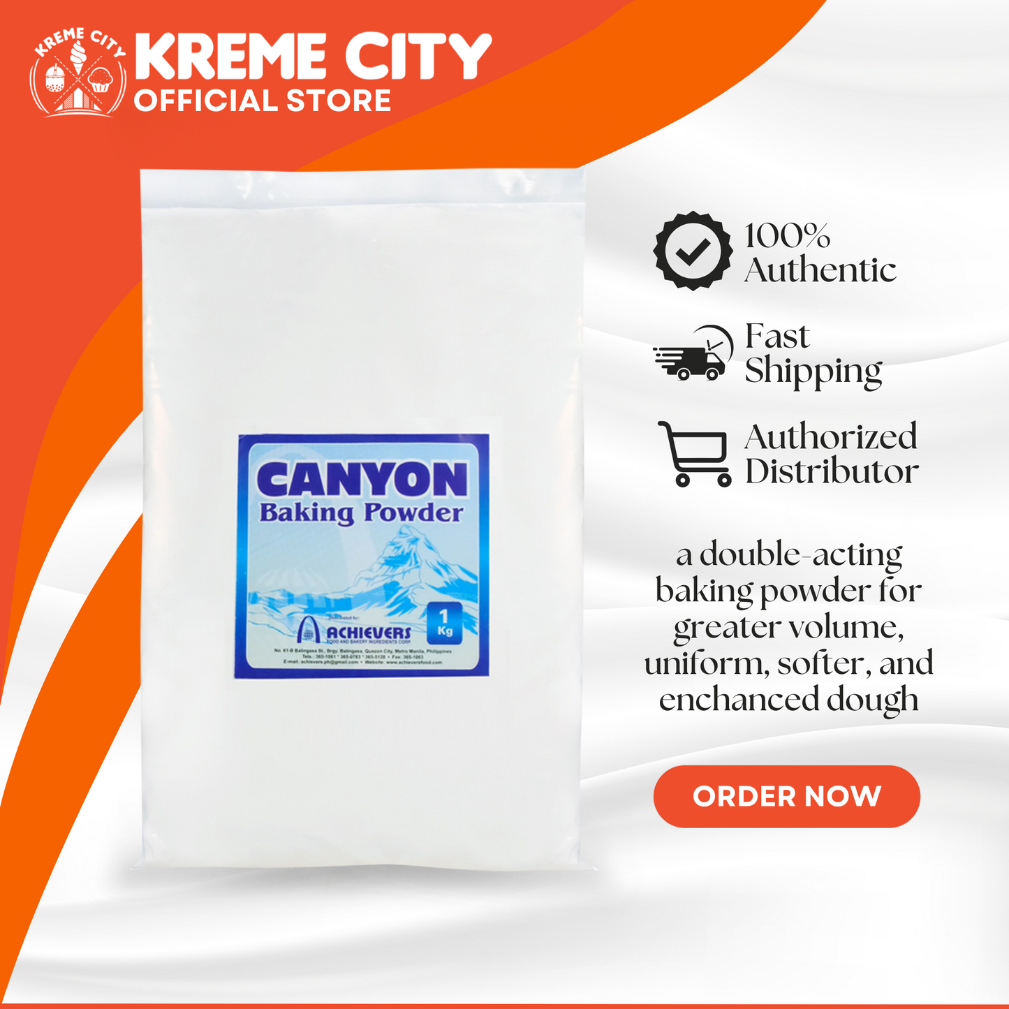 Achievers ACC Canyon Baking Powder 1kg