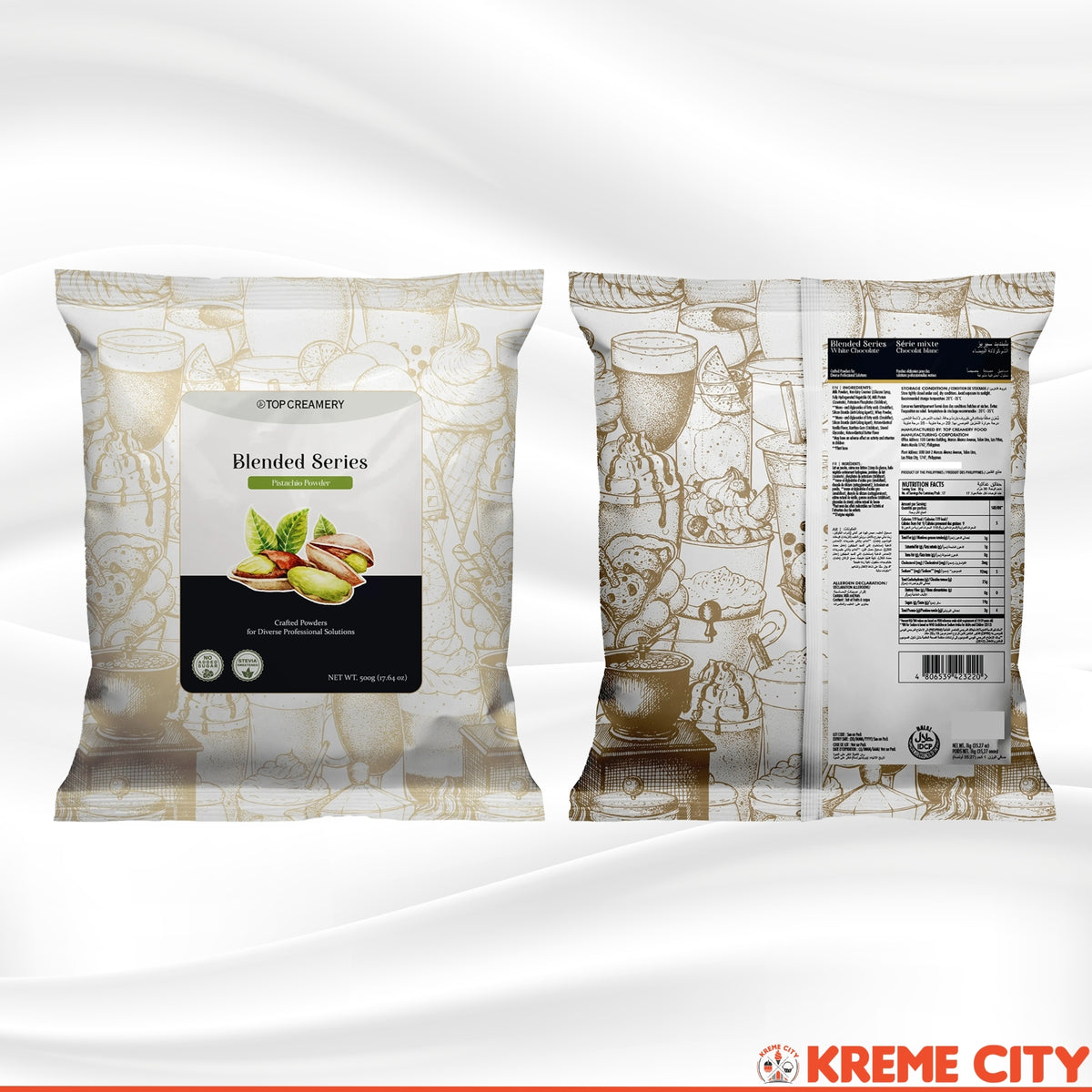 TOP Creamery Blended Series Pistachio Powder Base Mix 500g