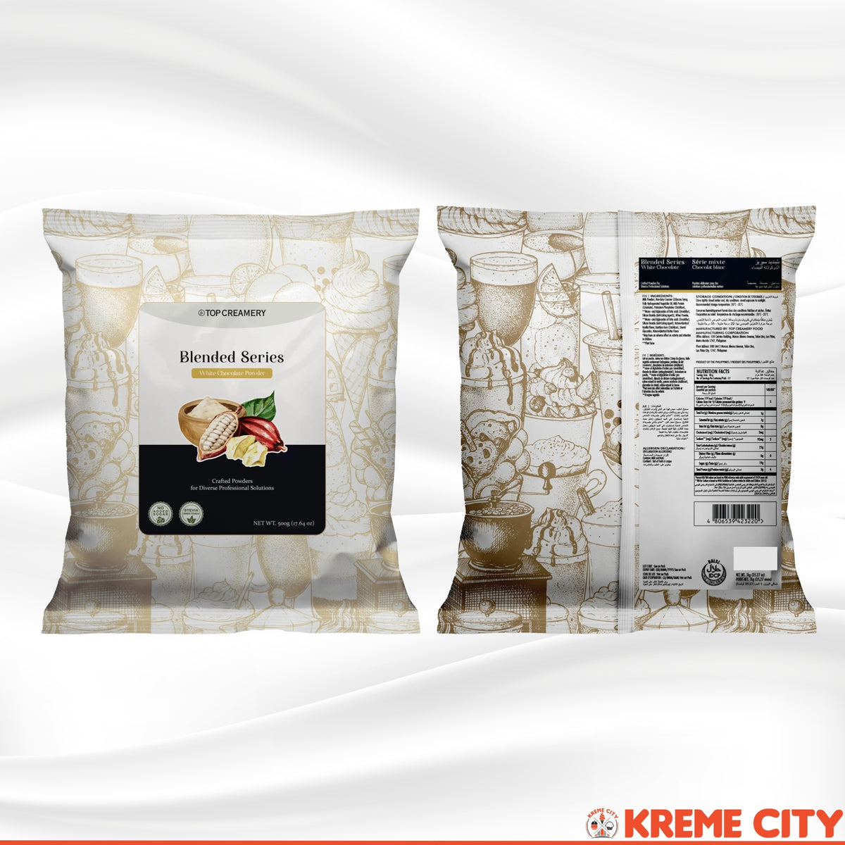 TOP Creamery Blended Series White Chocolate Powder 500g