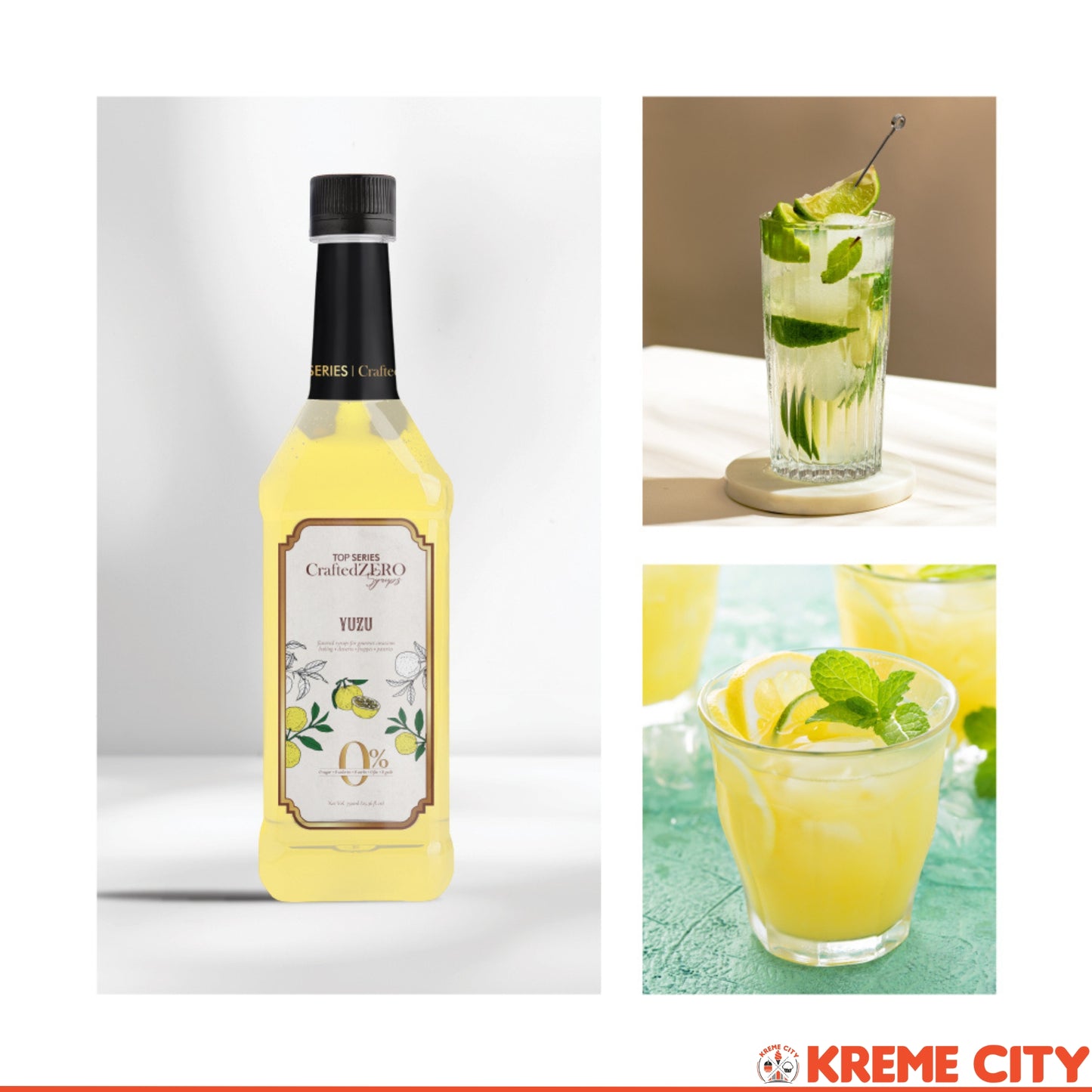 TOP Creamery Top Series CraftedZERO Yuzu Syrup 750ml