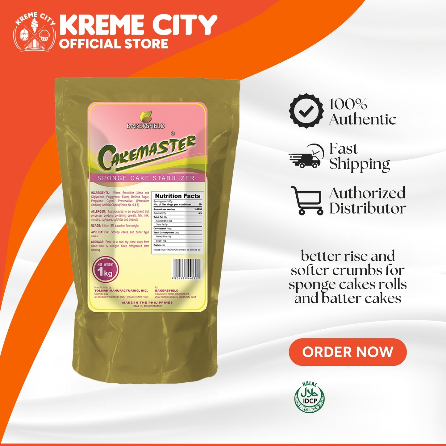 Bakersfield Cakemaster Sponge Cake Stabilizer 1kg