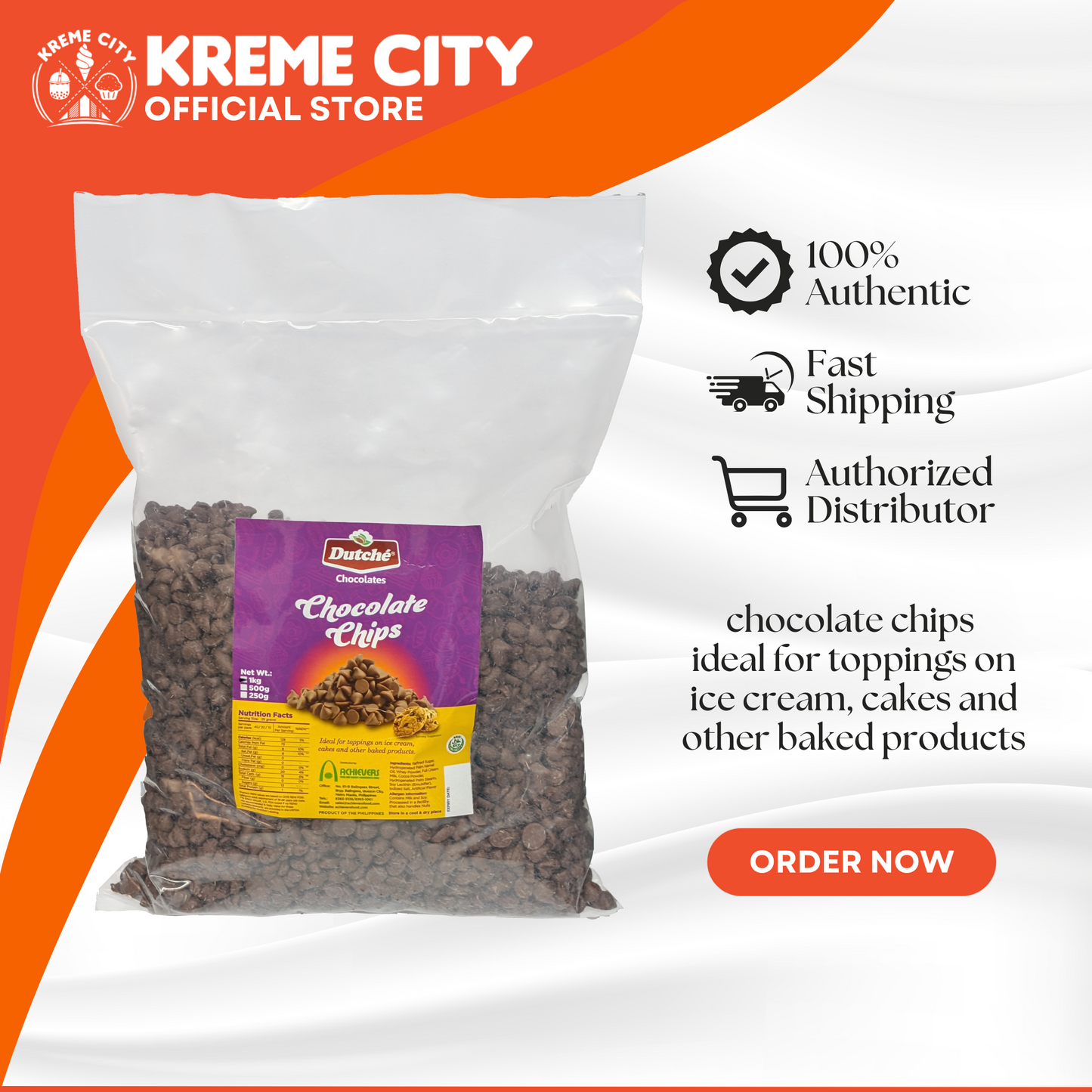 Dutche Chocolate Chips 1kg