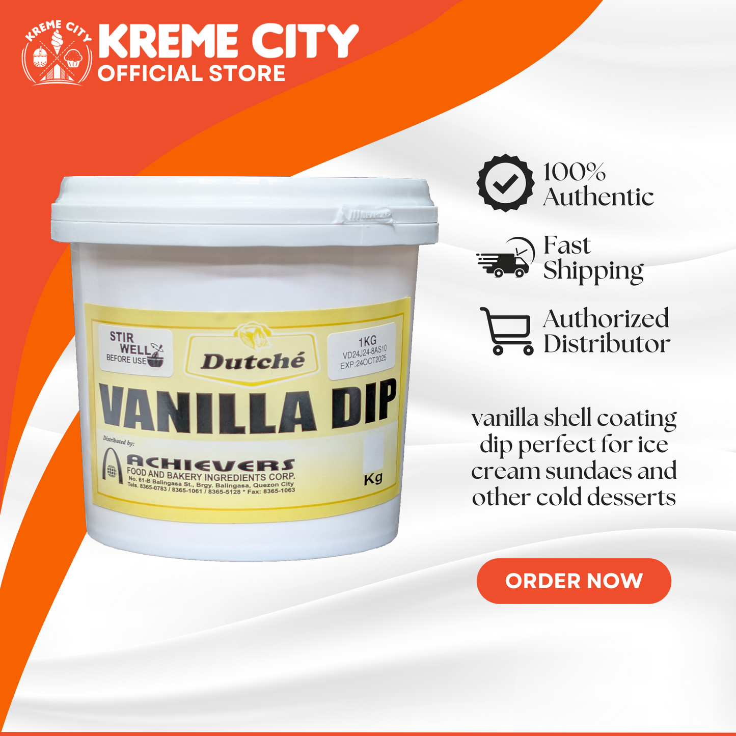 Dutche Vanilla Dip 1kg