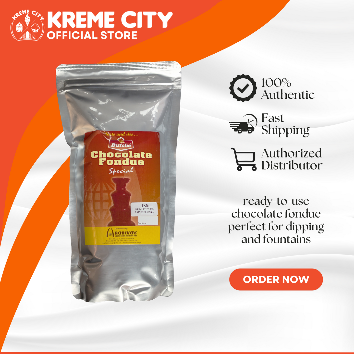 Dutche Chocolate Fondue Special 1kg
