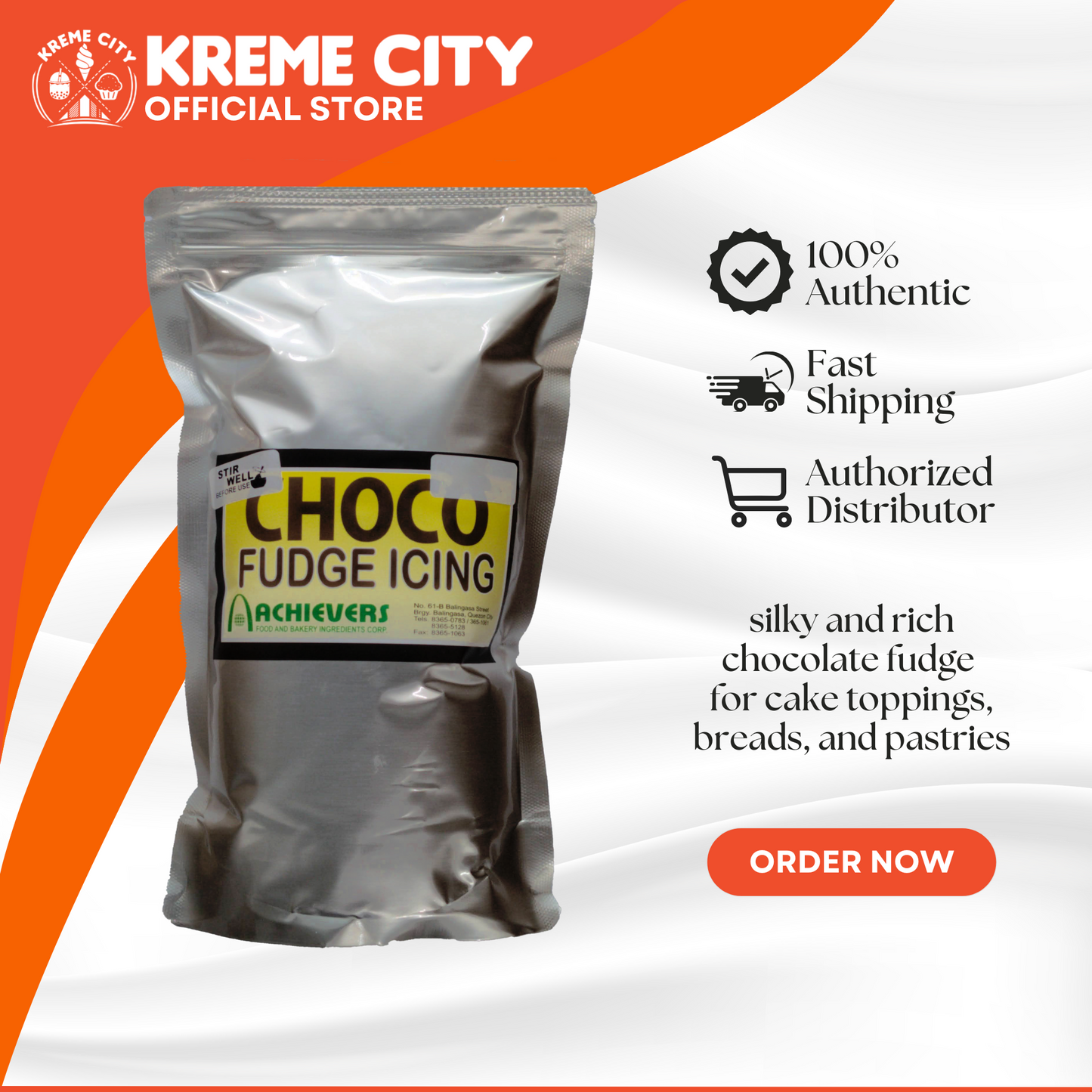 Dutche Chocolate Fudge Icing 1kg