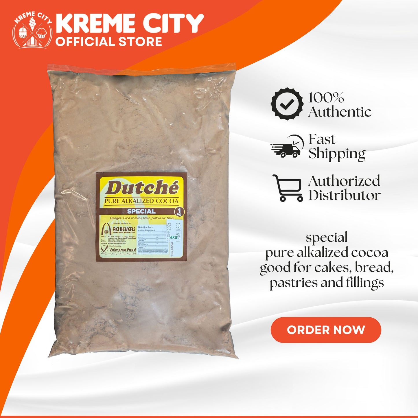 Dutche Pure Alkalized Cocoa Powder Special 1kg