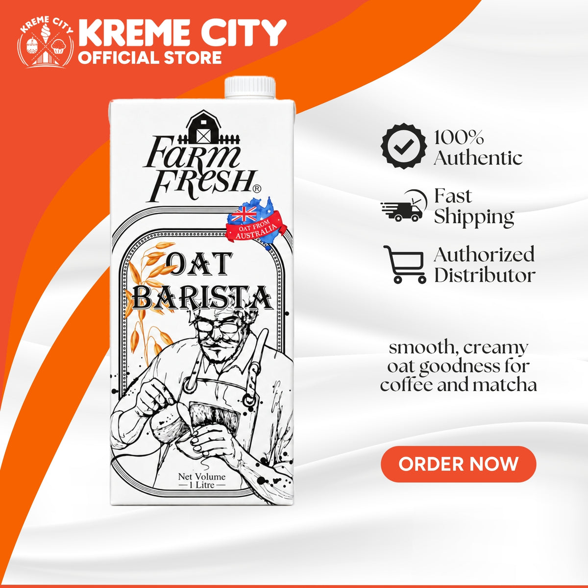 Farm Fresh Oat Barista UHT 1L