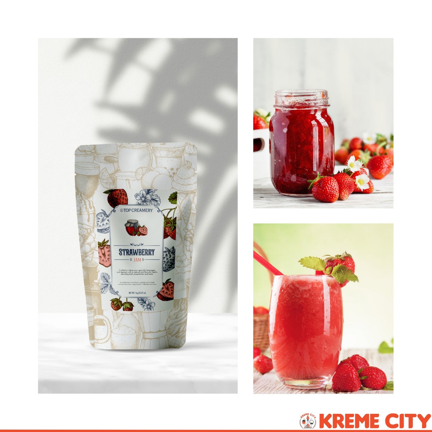 TOP Creamery Strawberry Jam 1kg