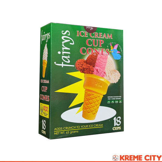 Fairys Ice Cream Cup Cones 18pcs