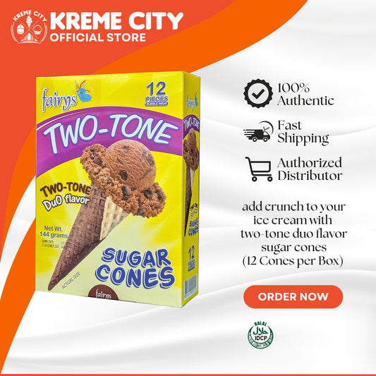 Fairys Sugar Cone Two-Tone Duo Flavor 12pcs