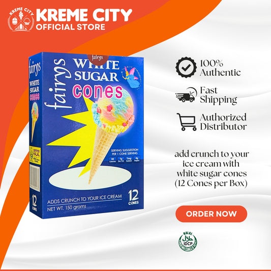 Fairys Sugar Cones White 12pcs