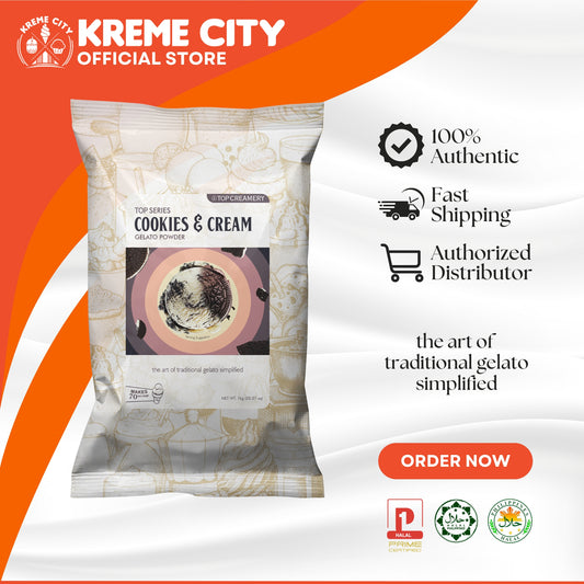 TOP Creamery Top Series Gelato Cookies and Cream Ice Cream Powder Premix 1kg