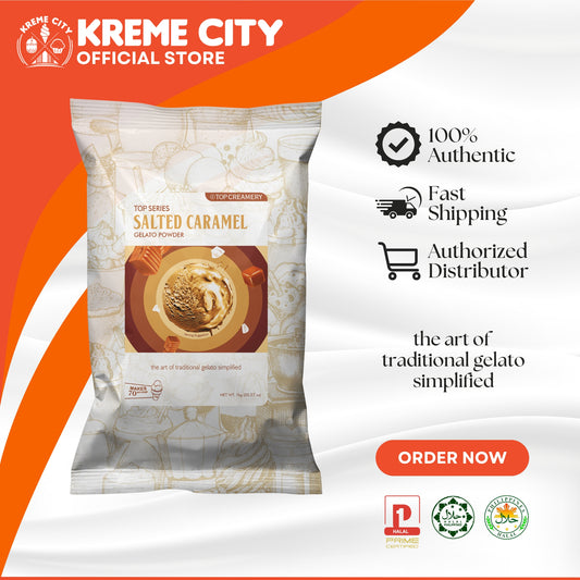 TOP Creamery Top Series Gelato Salted Caramel Ice Cream Powder Premix 1kg