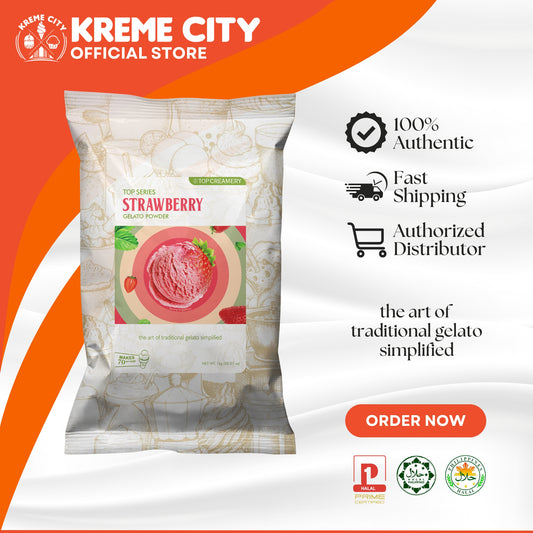 TOP Creamery Top Series Gelato Strawberry Ice Cream Powder Premix 1kg