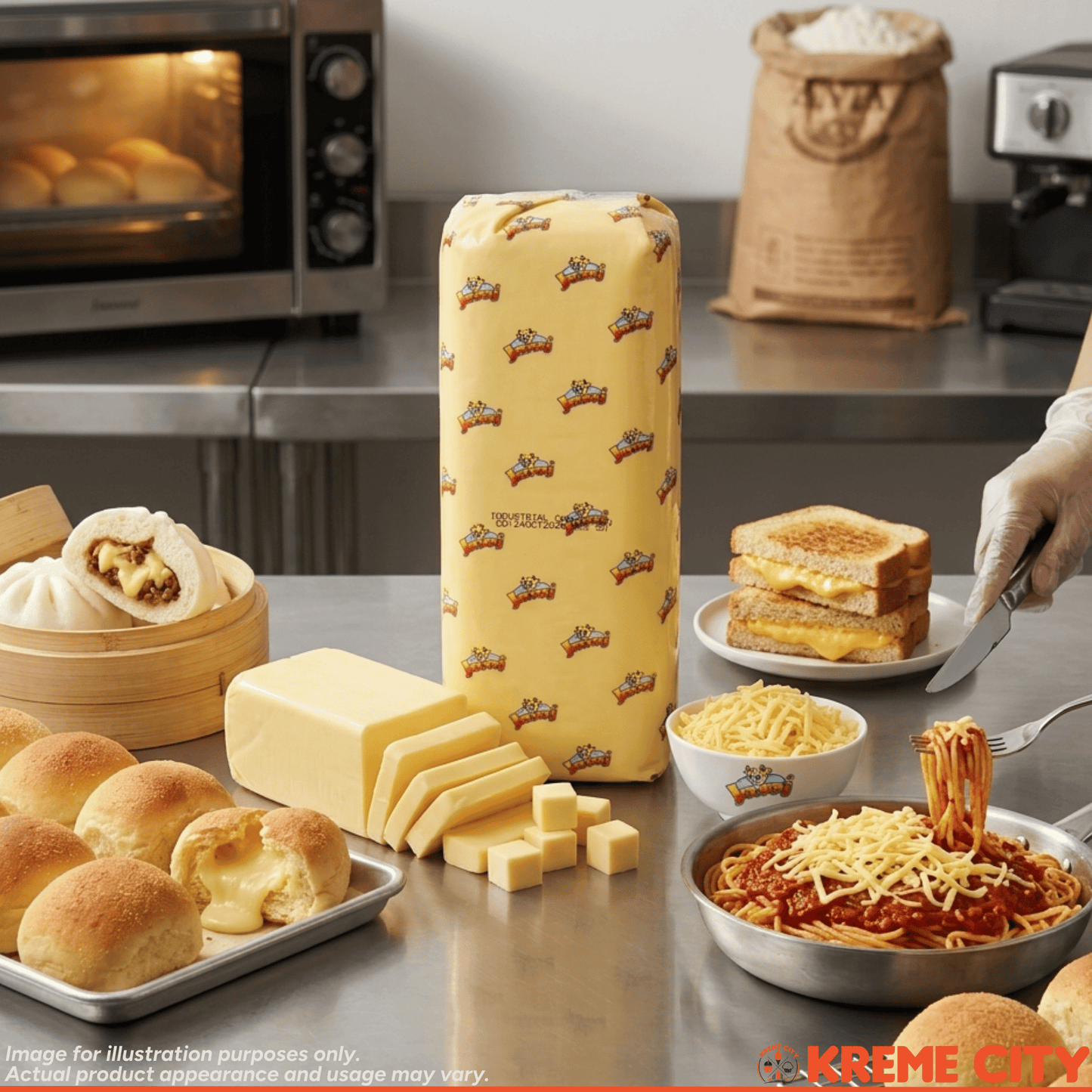Jersey Industrial Cheese Processed Filled Cheese Spread 2kg