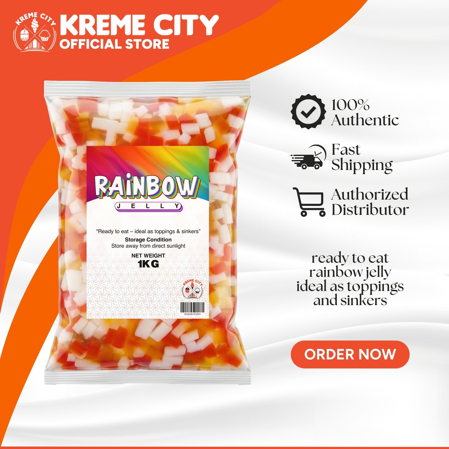 Kreme City Rainbow Jelly 1kg