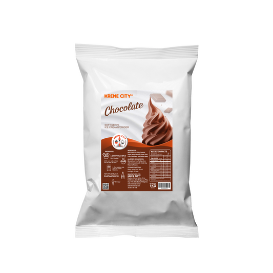 Kreme City Chocolate Soft Serve Ice Cream Powder Premix 1kg