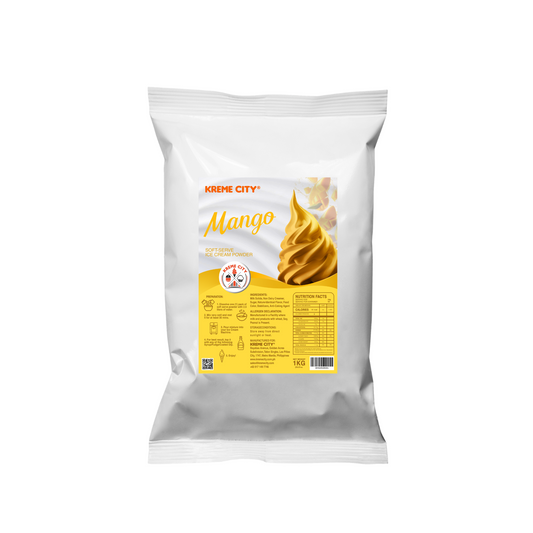 Kreme City Mango Soft Serve Ice Cream Powder Premix 1kg