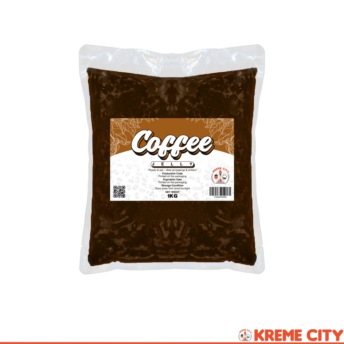 Kreme City Coffee Jelly Strips 1kg