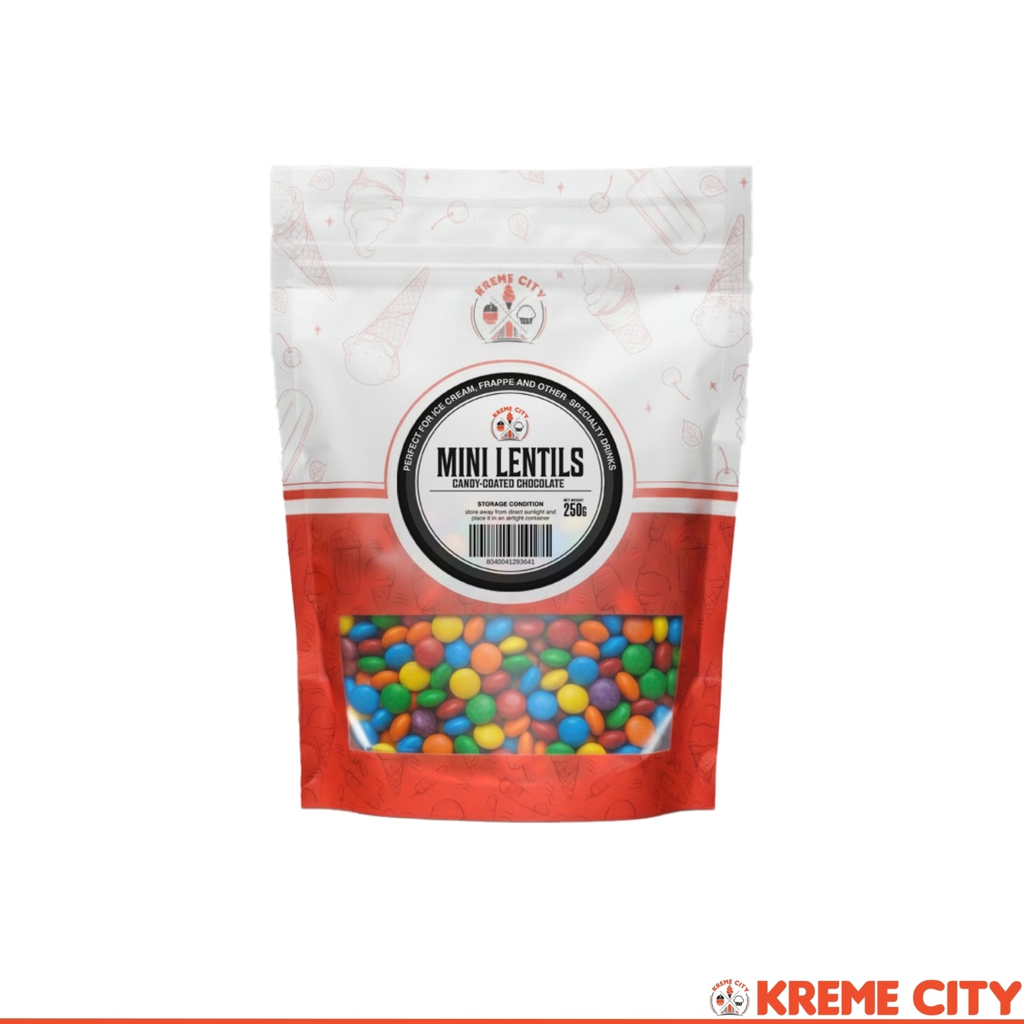 Kreme City Mini Lentils Candy-Coated Chocolate 250g