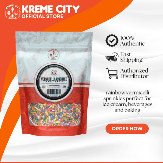 Kreme City Vermicelli Assorted Candy Sprinkles 250g