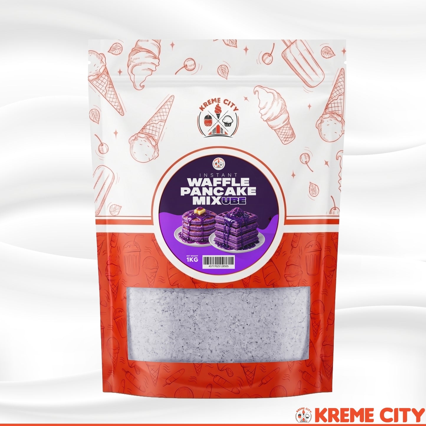 Kreme City Instant Waffle Pancake Mix Ube 1kg