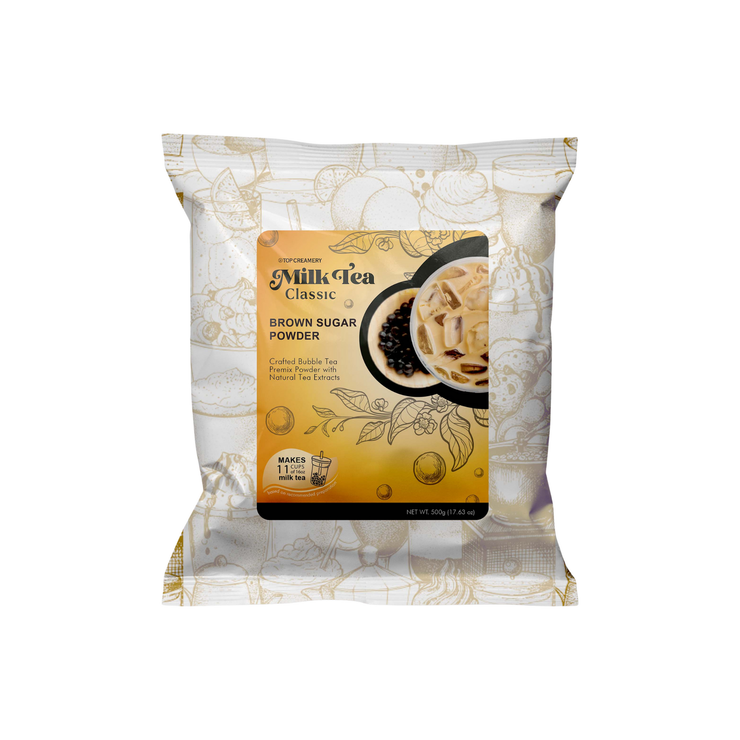 TOP Creamery Milk Tea Classic Brown Sugar Powder 500g