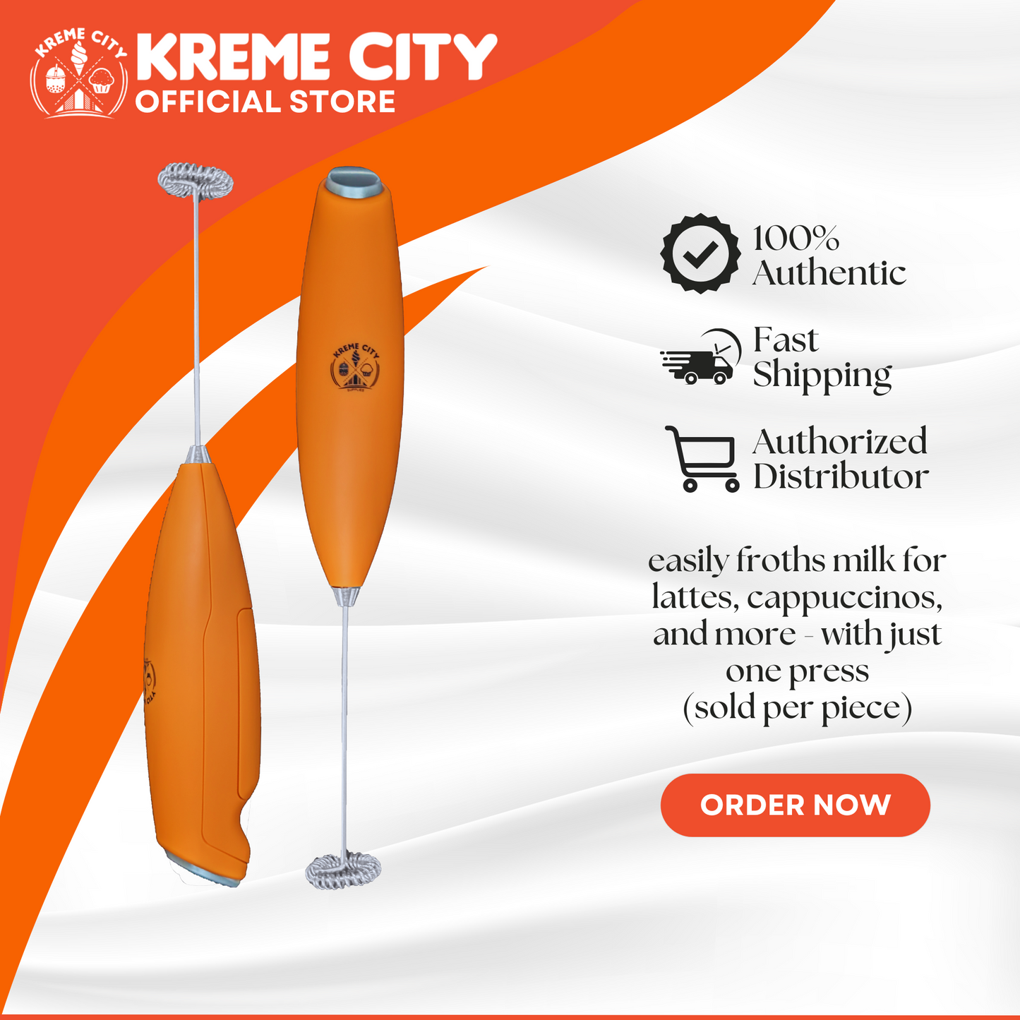 Kreme City Handheld Electric Milk Frother