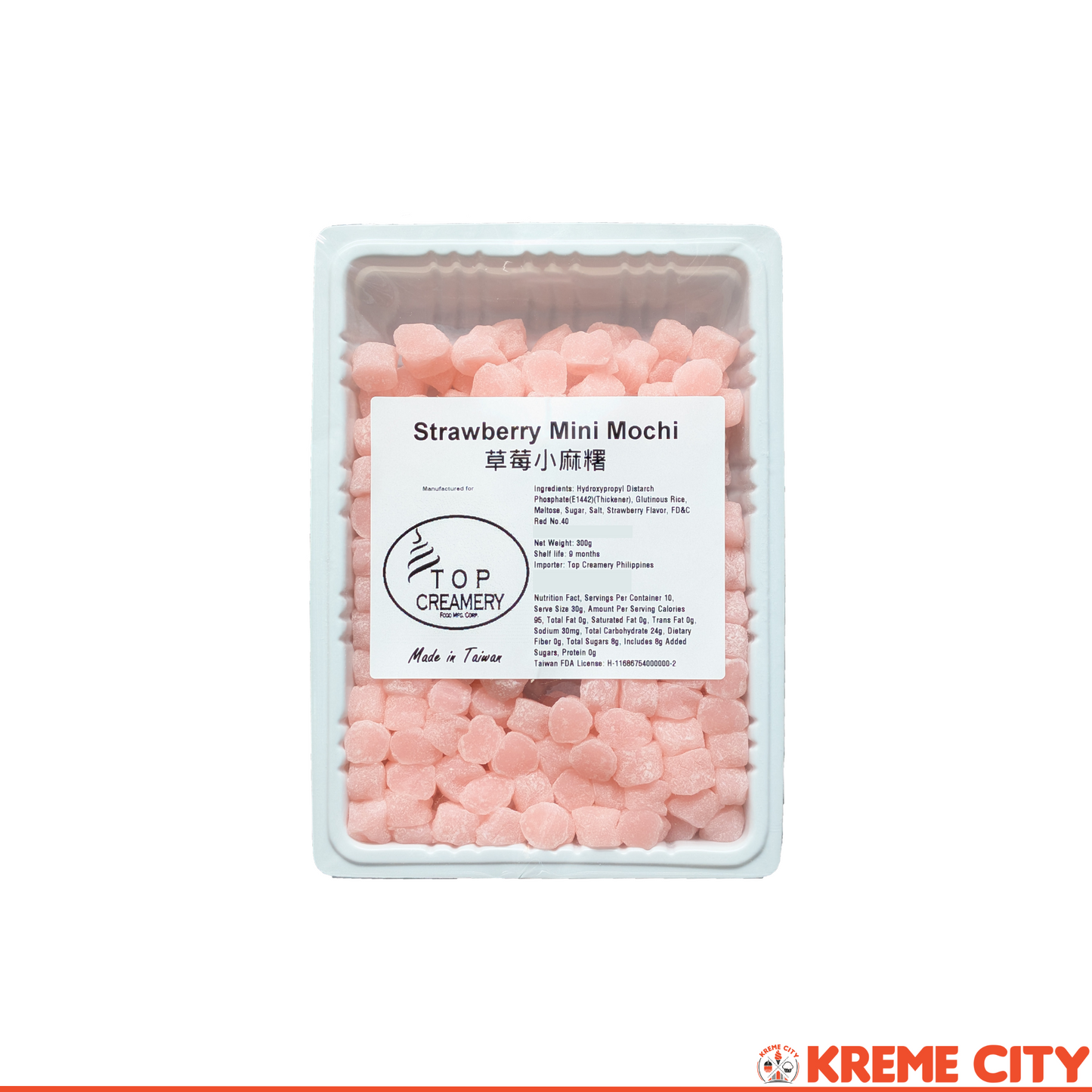 TOP Creamery Mini Mochi Strawberry 300g