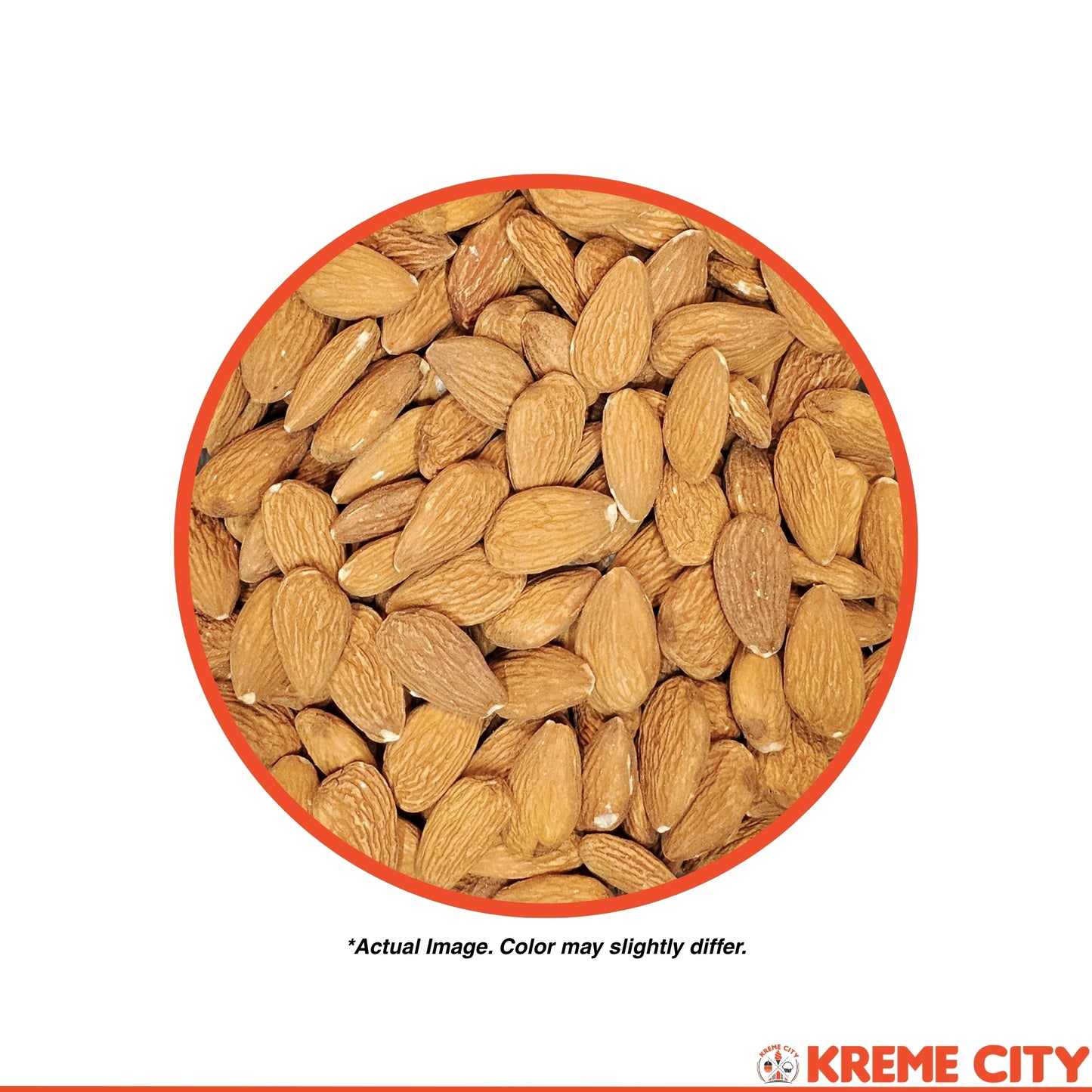 Kreme City Raw Whole Almonds 250g