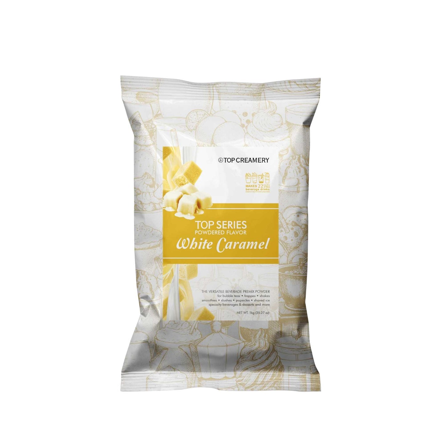 TOP Creamery Top Series White Caramel Powdered Flavor 1kg