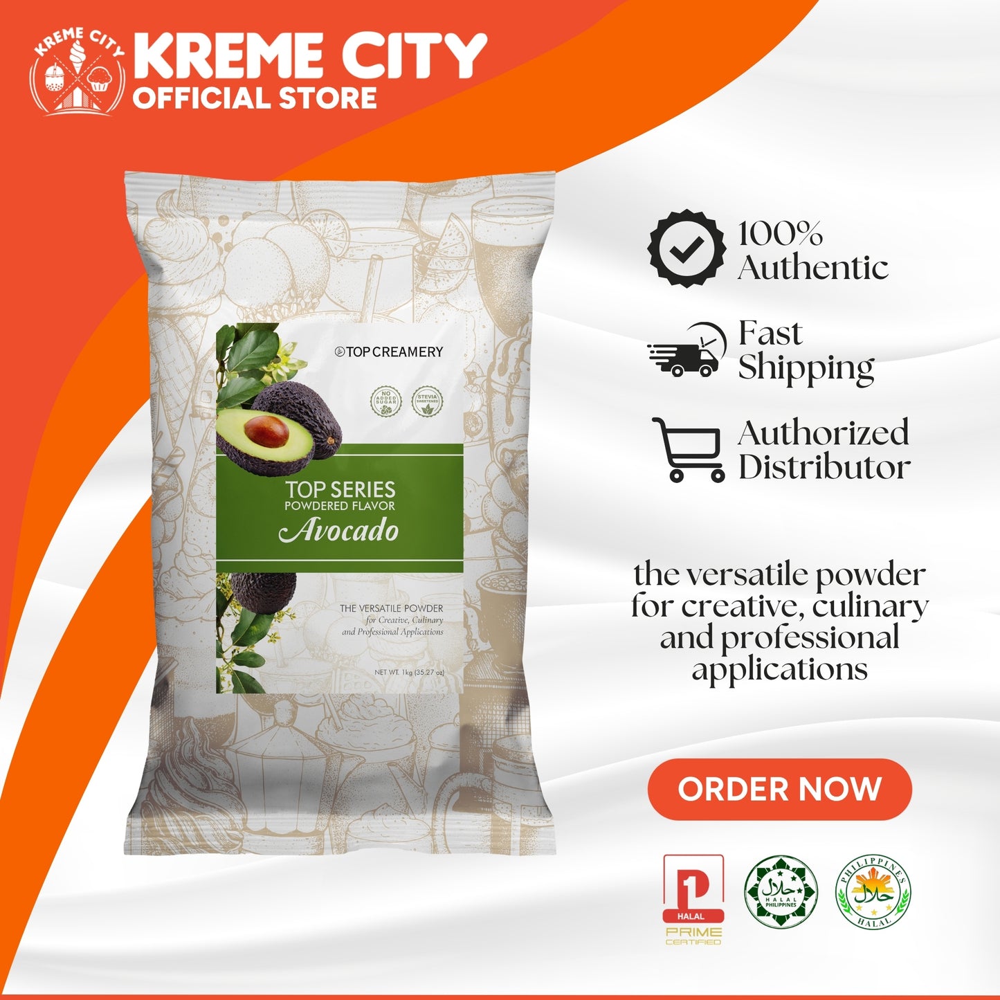 TOP Creamery Top Series Avocado Powdered Flavor 1kg