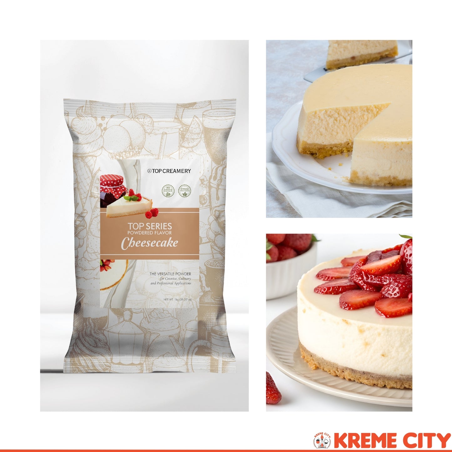 TOP Creamery Top Series Cheesecake Powdered Flavor 1kg