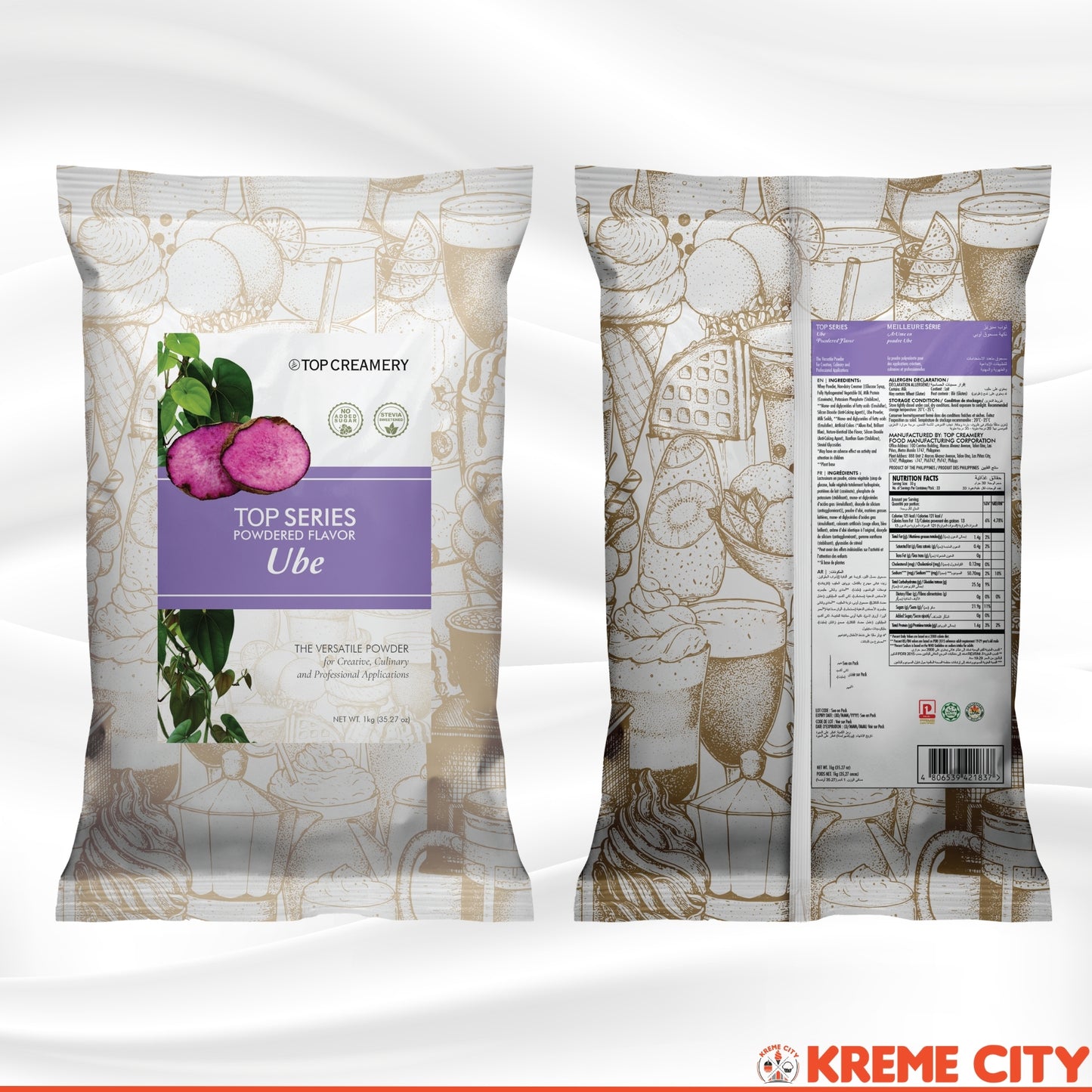 TOP Creamery Top Series Ube Powdered Flavor 1kg