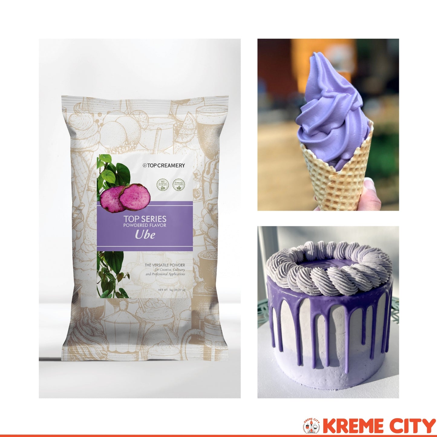 TOP Creamery Top Series Ube Powdered Flavor 1kg