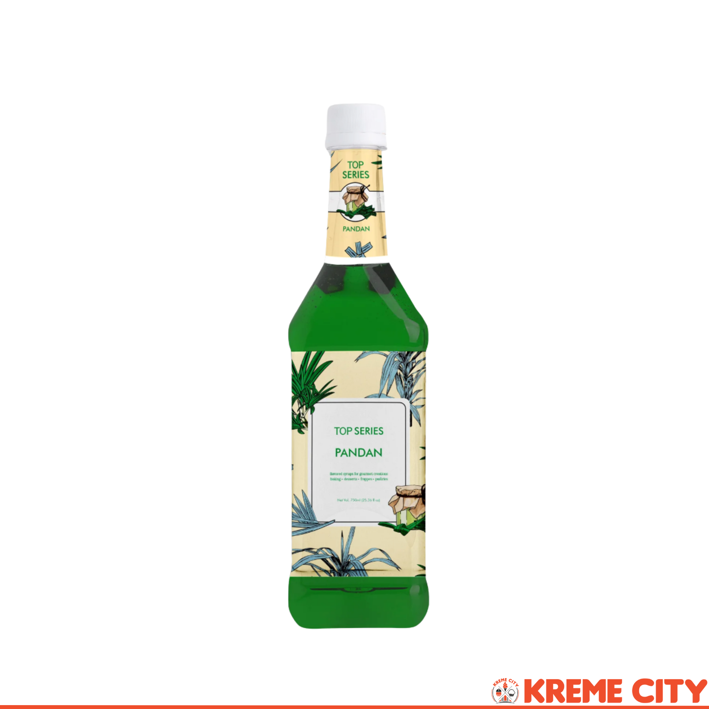 TOP Creamery Top Series Pandan Syrup 750ml